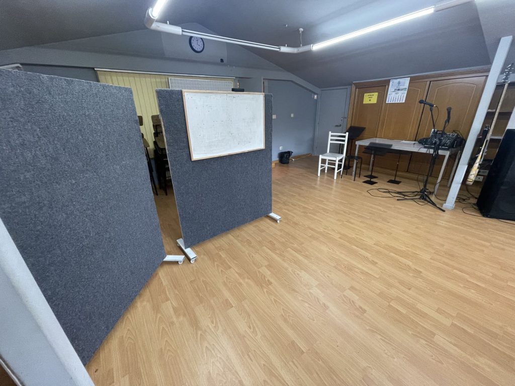 Sala de ensayo en Escola de Música Sonbeat